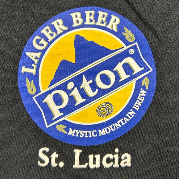 Piton Lager Beer St Lucia T Shirt Sz XL - Picture 1 of 9